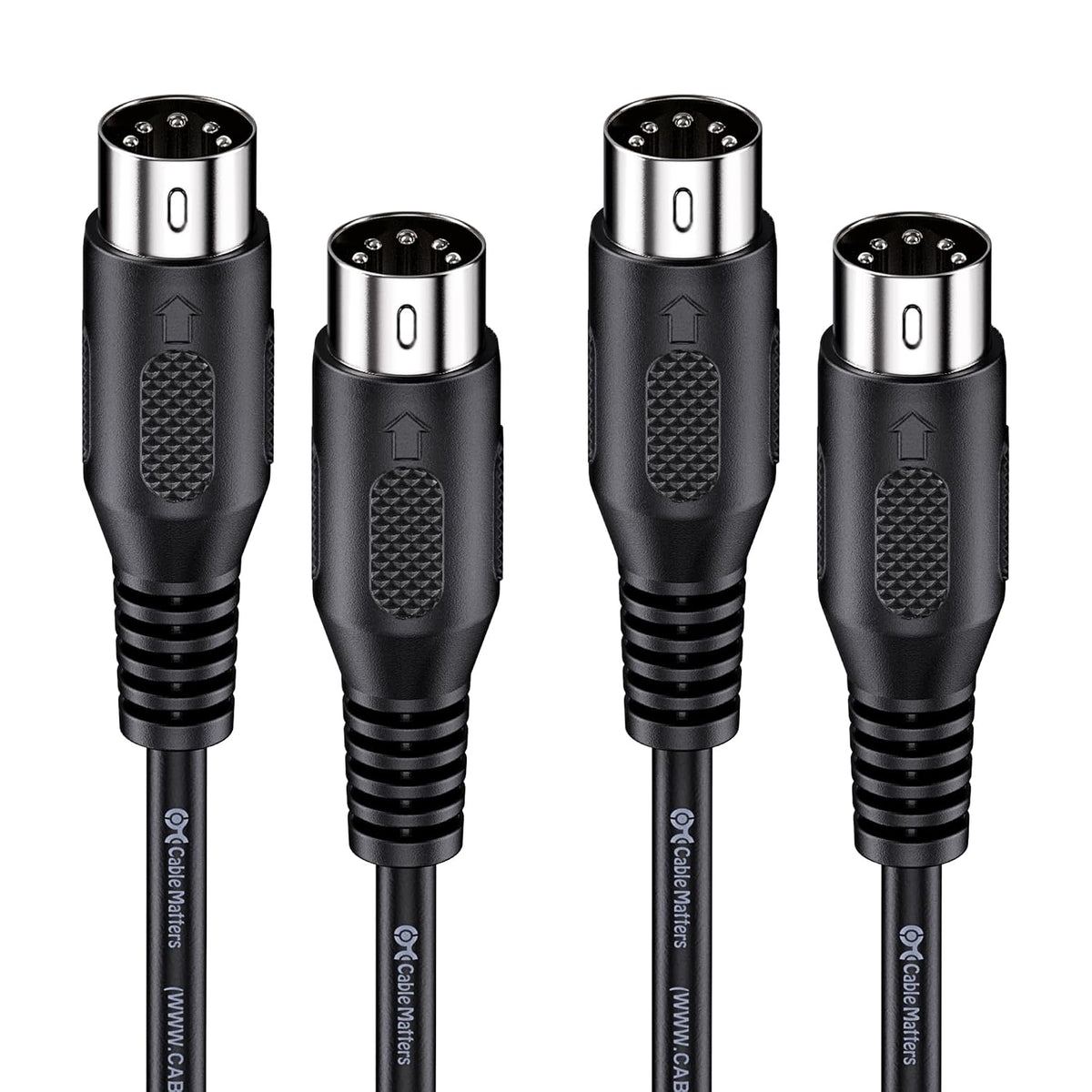 2-Pack 5 Pin DIN MIDI Cable, 1.8M, 5 Pin MIDI Cable