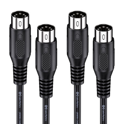 2-Pack 5 Pin DIN MIDI Cable, 1.8M, 5 Pin MIDI Cable