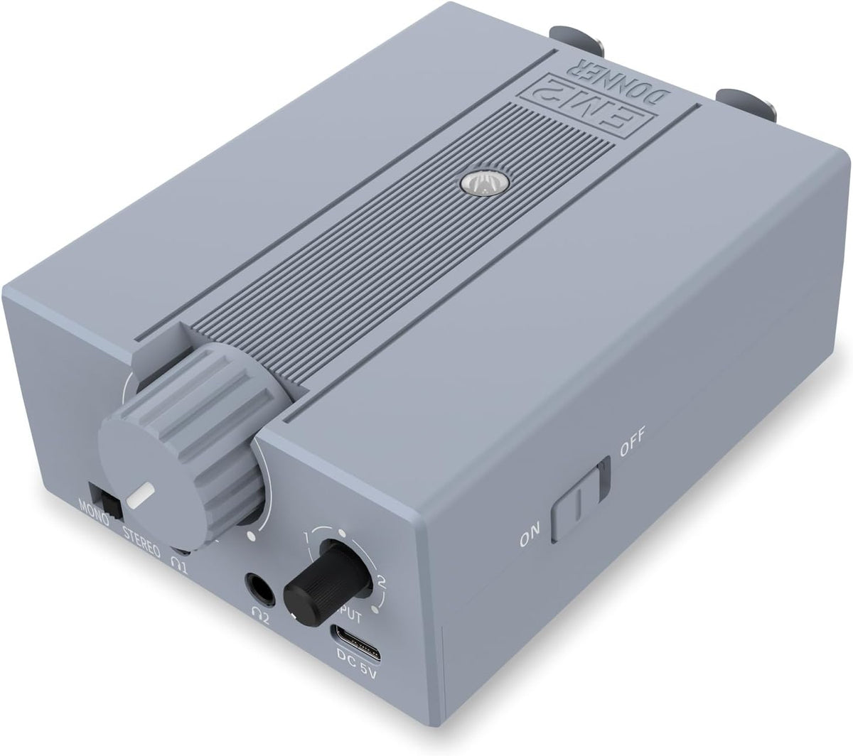 Headphone Amplifier DC 5V-1A, 3.5Mm Rechargeable Portable Headphone Amp Using 8Ω-250Ω Impedance, with 2 XLR and 1/4” TRS Input Portable In-Ear Monitor Amp